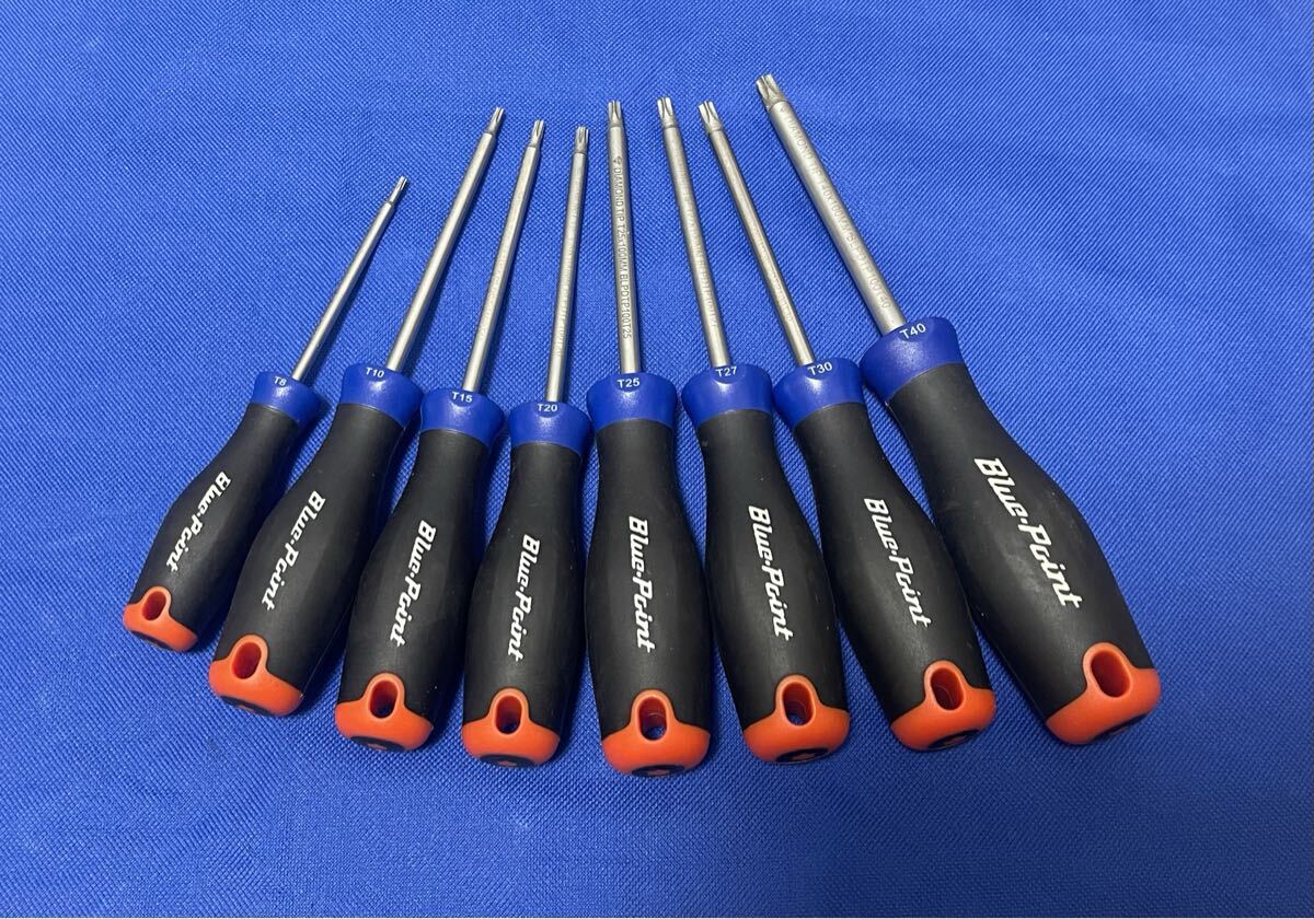 スナップオン snap-onブルーポイント トルクスドライバー T8〜T40 トルクスセット拍卖