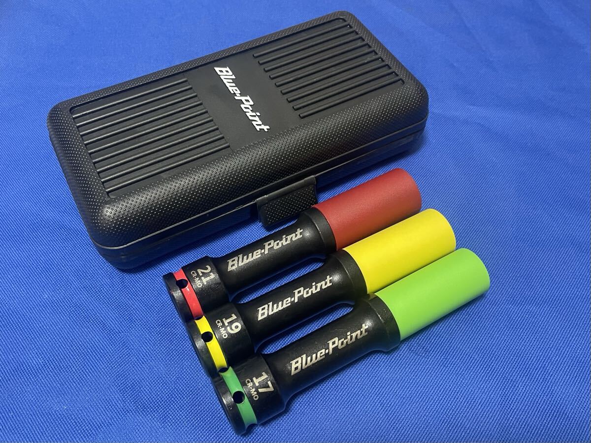 スナップオン snap-on ブルーポイント インパクトソケット ホイール用ソケットセット 17mm 19mm 21mm拍卖