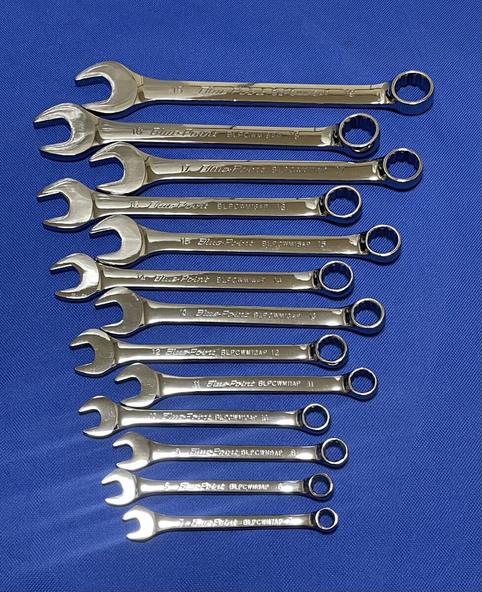 スナップオン snap-on ブルーポイント コンビネーションレンチ 7mm〜19mm 拍卖