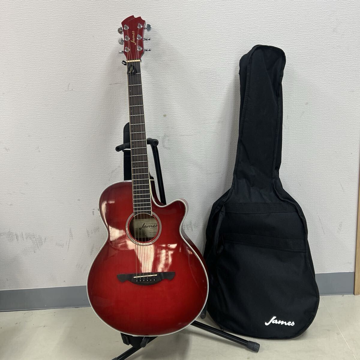 FMN1.5/8 James JE450 LRB J14100403 ジェームス アコースティックギター B-BAND T35 ギター エレアコ アコギ ソフトケース付 未試奏拍卖