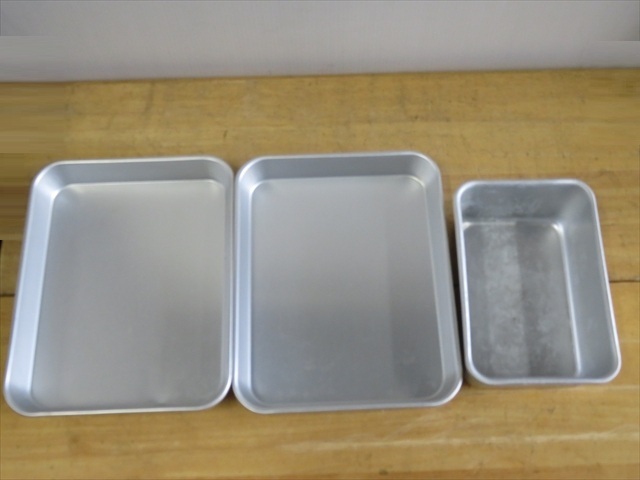 ●前川 アルミバット 3号 2点&アカオ D型バット 厨房機器 厨房小物 業務用 飲食店●拍卖