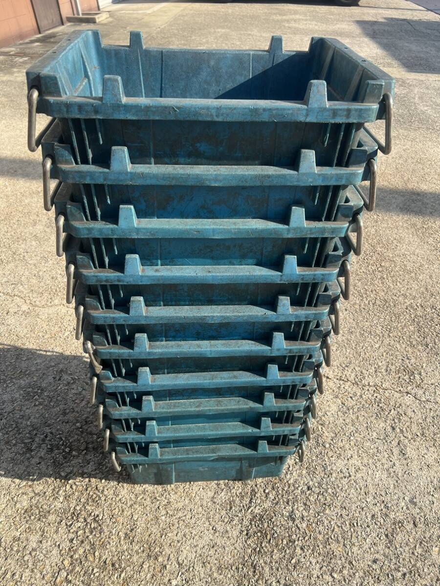 ◆三菱樹脂 コンテナ ヒシコンテナ K-25 スタッキング ネスティング 10個セット◆拍卖