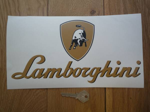 海外 限定品 送料込み Lamborghini Text ステッカー 280mm拍卖