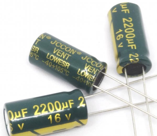 2200uf 2200μF 16V 105℃ 10×20 電解コンデンサー 3個組1セット拍卖