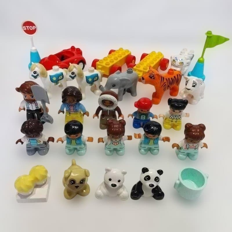 レゴデュプロ 人どうぶつ くるま 大量ブロック まとめ売り LEGO DUPLO拍卖