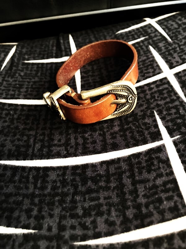 激安! ユーズド ディーゼル DIESEL レザーブレスレット 本革拍卖