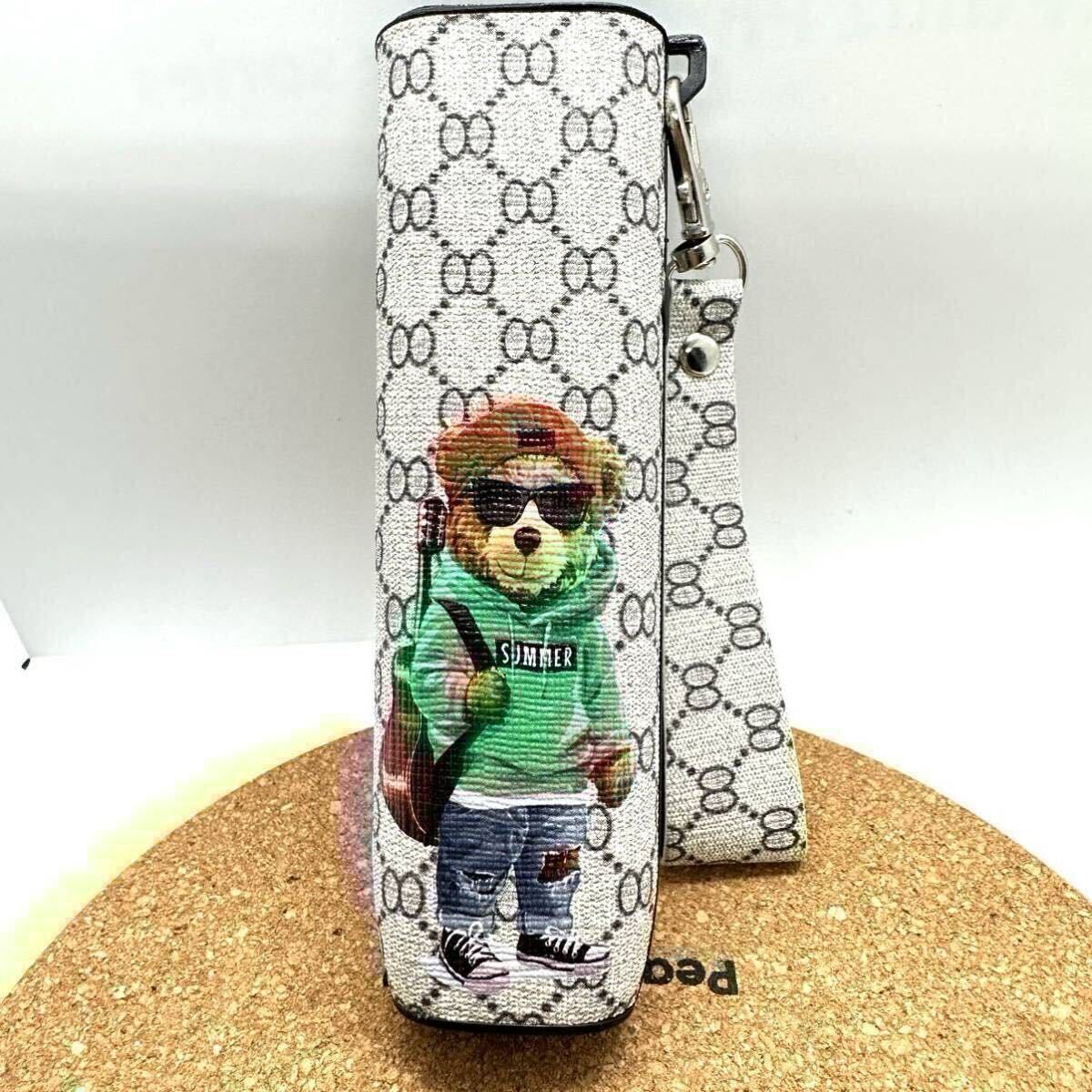 アイコス イルマ アイワン iqos iluma iONE ケース iQOS ILUMA ONEケース レザーケースA 新柄黒クマ 黒拍卖