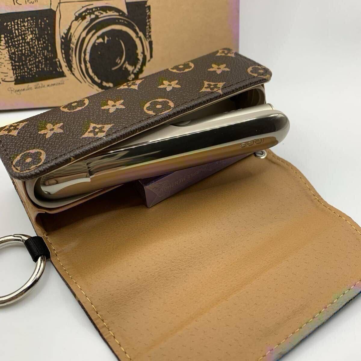 アイコス ILUMA イルマ 専用ケース iqos iluma ケース iQOS フォリオ型8rkk茶1拍卖