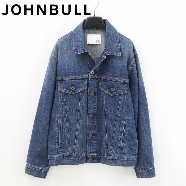 【KA468】美品◆JOHNBULL ジョンブル DENIM DELIGHT DAYS 3rd TYPE デニム ジャケット Gジャン インディゴブルー 38拍卖