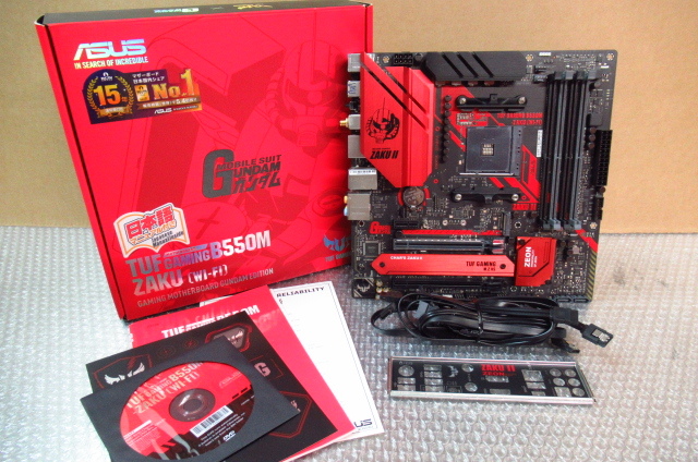 ASUS エイスース TUF GAMING B550M (WI-FI) ZAKU II EDITION マザーボード AM4対応 現状品 管理7KH1031A-F5拍卖