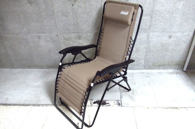 Coleman コールマン インフィニティチェア 2000033139 ベージュ リクライニング 折り畳み キャンプ アウトドア 管理7KH1121C-F5拍卖