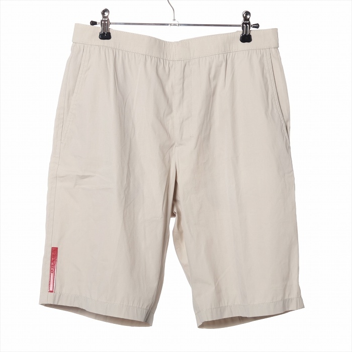 プラダ (PRADA) プラダスポーツ コットン ショートパンツ 44 ベージュ ウェア メンズ(新品同様)中古拍卖