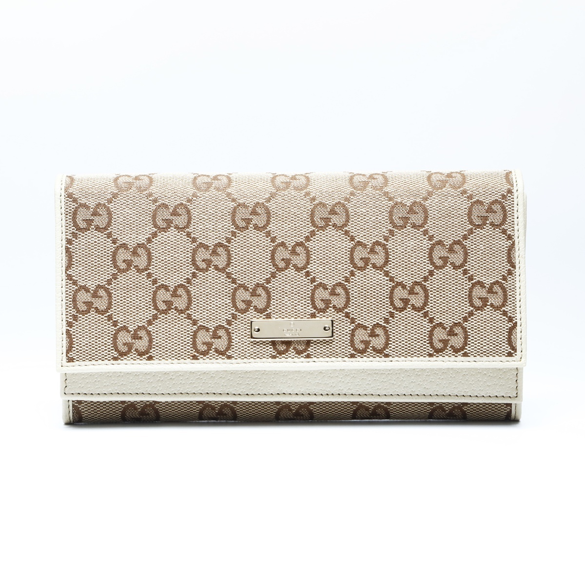 極美品 グッチ GUCCI GGキャンバス 長財布 キャンバス ベージュ WS24298拍卖