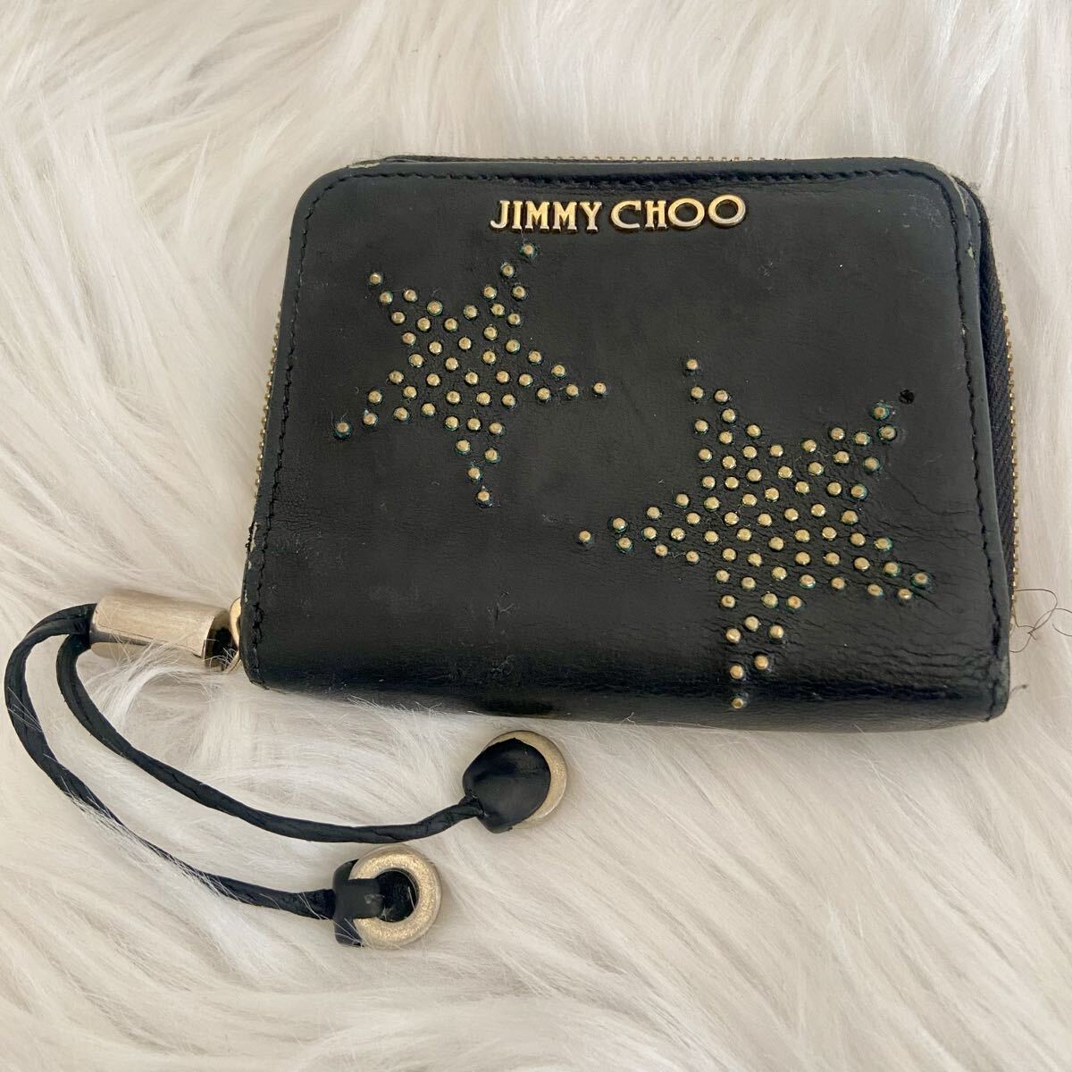 ジミーチュウJIMMY CHOO スターモチーフ 折りたたみ財布 拍卖