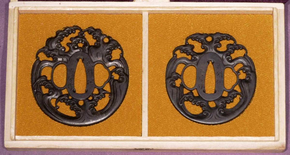 刀剣小道具(鍔・鉄製小道具) 南部鉄器・鉄瓶・古美術鉄器、天然「白膠木濃縮タンニン」色揚げ防錆剤 赤サビを黒錆(タンニン鉄)に拍卖