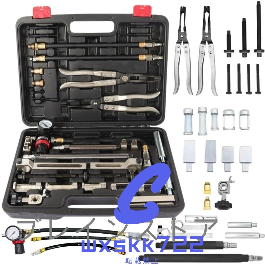 汎用車エンジン シリンダーヘッドサービスセット バルブスプリングコンプレッサー ステムシール取り外し・インストールツール拍卖