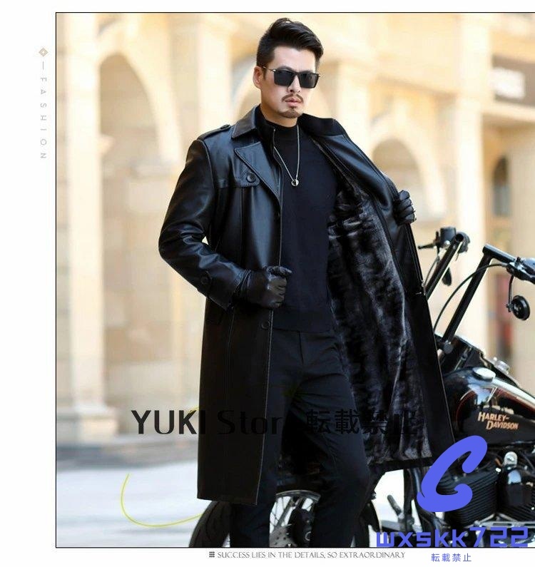 レザーコート 革コート 裏起毛 メンズ ロング丈 ハーフコート レザージャケット バイク テーラードコートブルゾン アウター 春秋冬 防風拍卖