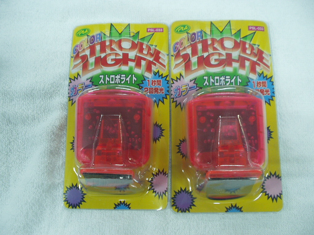 ストロボライト キセノンスケルトンピンク2個set 秒2回発光 旧車会 暴走族 12V 昭和40年男アートトラック旧車昭和 街道レーサー拍卖