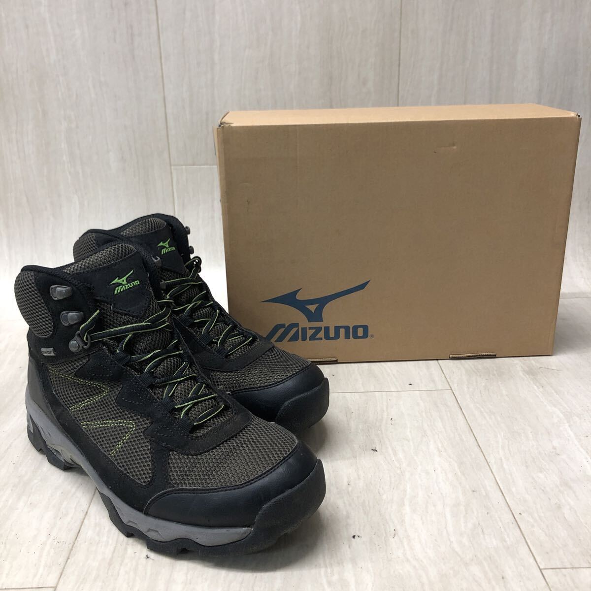 M326 FN-251024-1943 MIZUNO ミズノ GORE-TEX ゴアテックス 19KM-11037 トレッキングシューズ 登山靴 ブラック系 メンズ 26.5EEE拍卖
