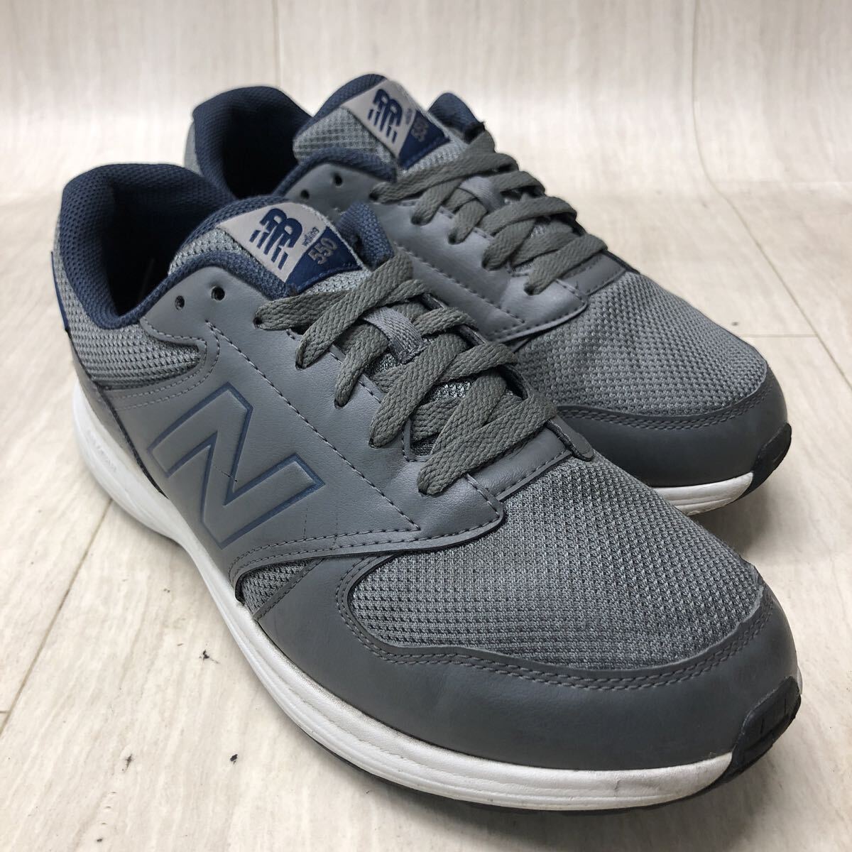 M327 FN-251024-1931 New Balance ニューバランス 550 ウォーキングシューズ ローカット カジュアル グレー メンズ 27.5cm拍卖