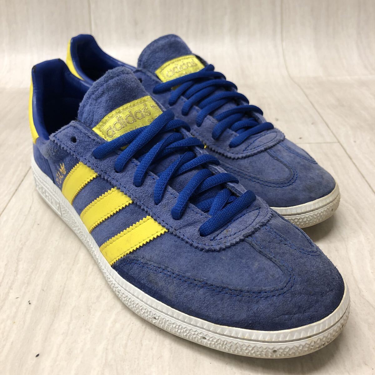 M328 FK-251029-222 adidas アディダス HANDBALL SPEZIAL ハンドボール スペツィアル ローカットスニーカー ブルー系 メンズ 26.5cm拍卖