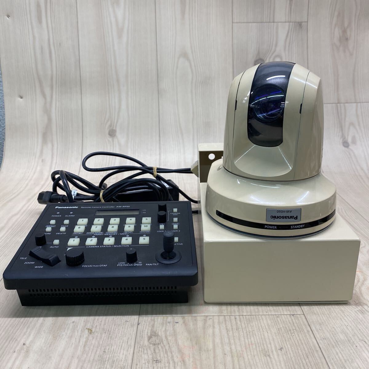 D115 SD-251121-1412 Panasonic パナソニック リモートカメラシステム AW-RP50 HDインテグレーテッドカメラ AW-HE60 ACアダプタ付 まとめ拍卖