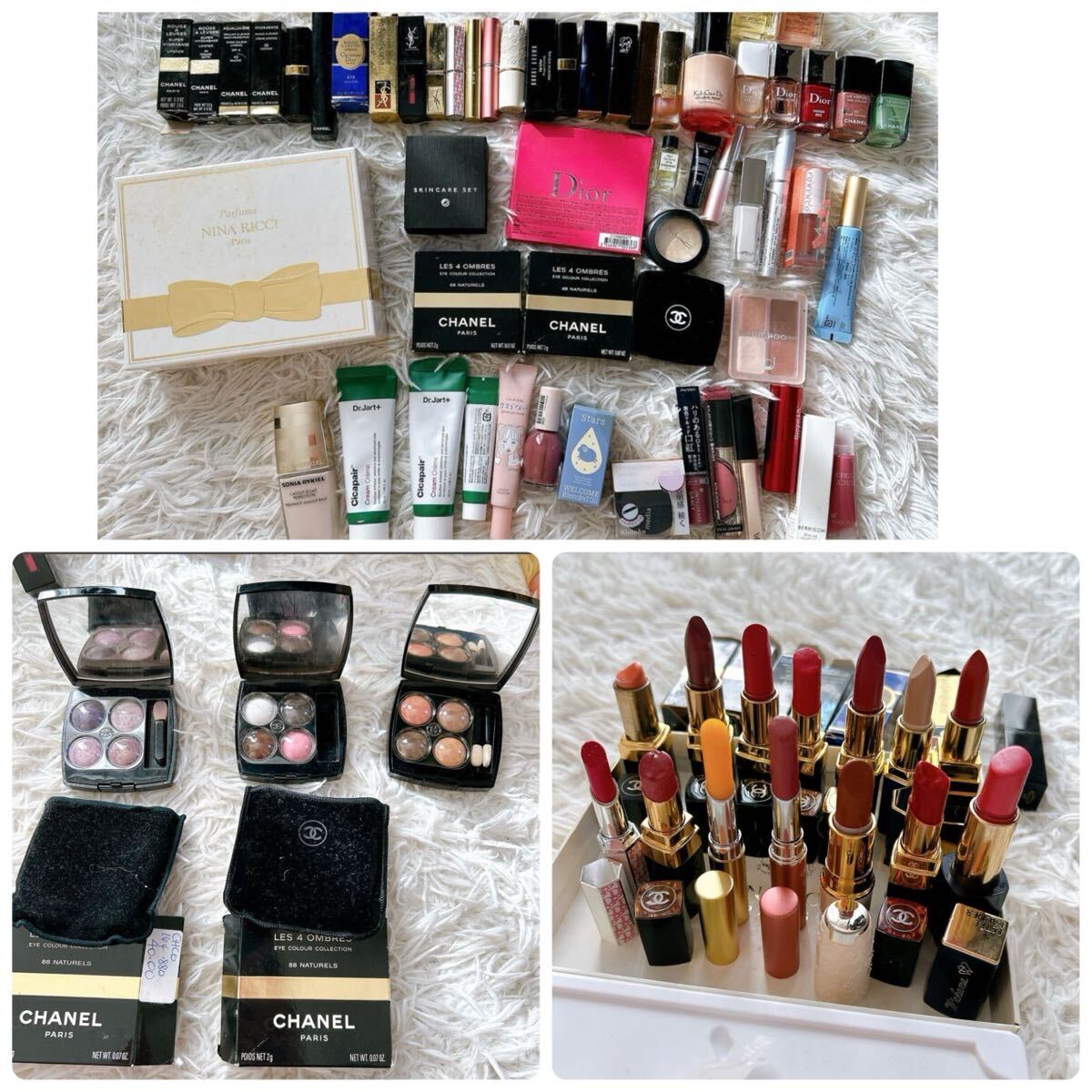 CHANELシャネル Dior ディオール YSL イブサンローラン エスティローダー他 コスメ 口紅 デパコス メイク 化粧品 まとめ 大量 セット 拍卖