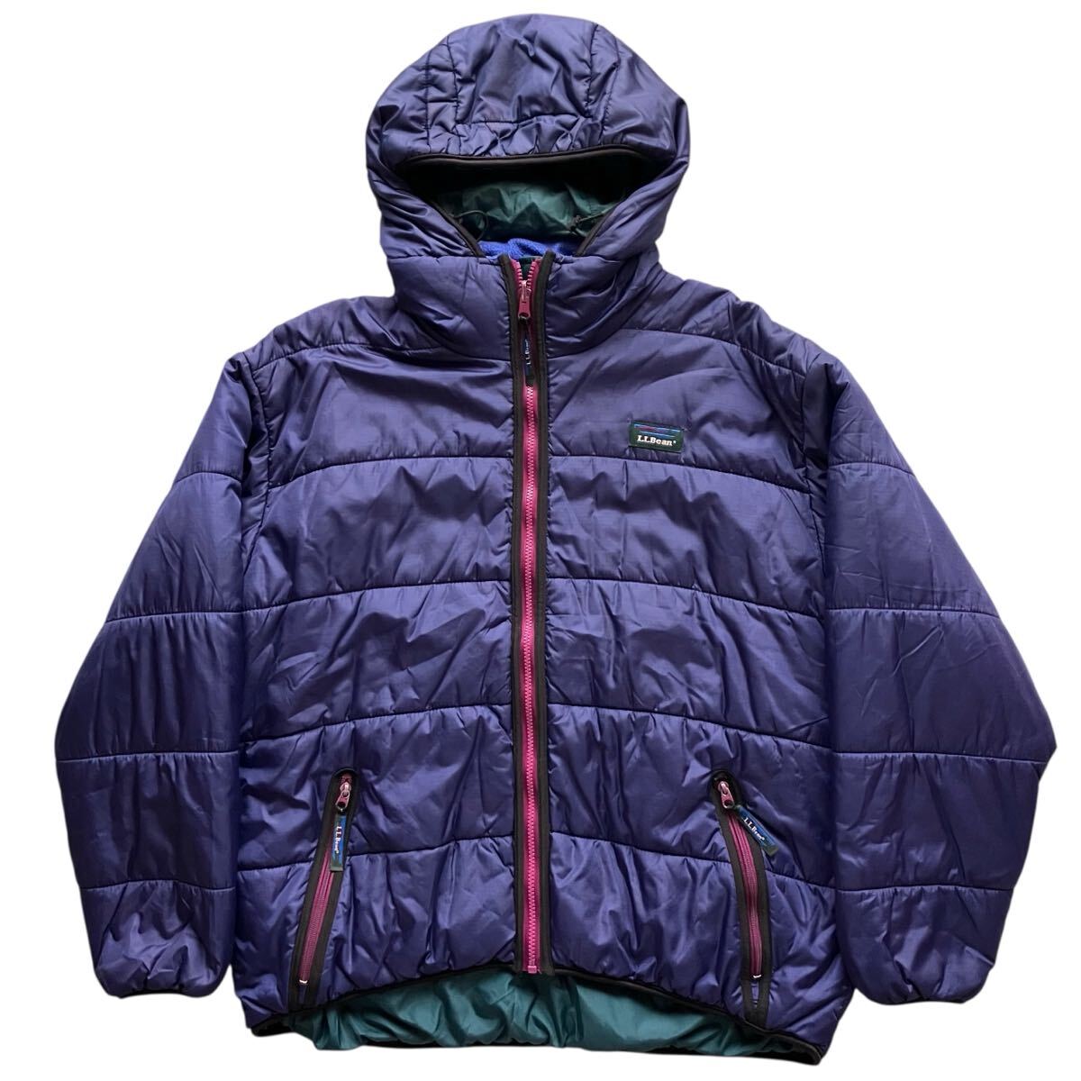90s USA製 L.L.Bean primaloft エルエルビーン プリマロフト パーカー Lサイズ アウトドア ビンテージ 古着 拍卖