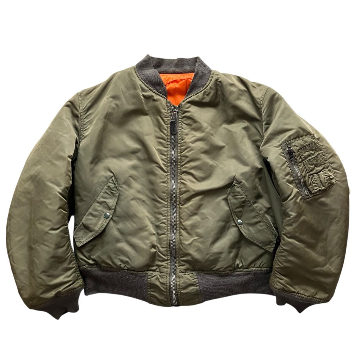 90s USA製 ALPHA INDUSTRIES アルファインダストリーズ MA-1 フライトジャケット ミリタリー アメリカ製 古着 XLサイズ 拍卖