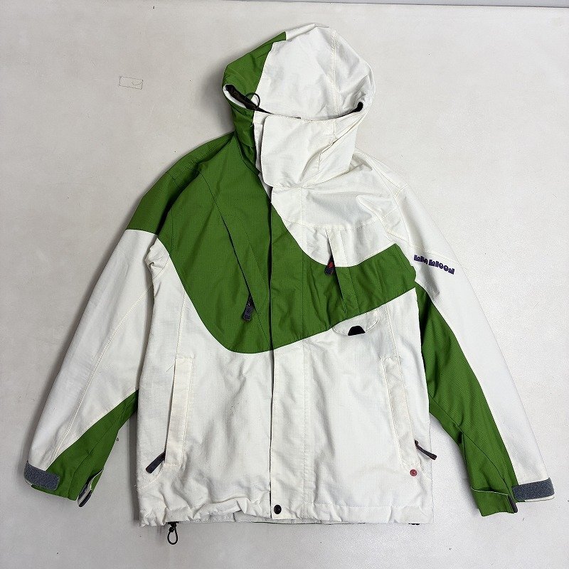 ◆ BLUE BLOOD ブルーブラッド スキー スノボウェア ジャケット 防寒 ウィンタースポーツ 古着 グリーン サイズXS メンズ 0.91kg拍卖