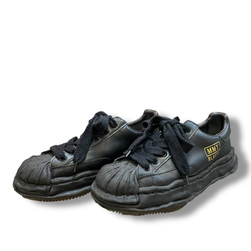 MAISON MIHARA YASUHIRO BLAKEY OG Sole Leather Low-top Sneaker Black スニーカー サイズ43 ブラック A06FW702 ミハラヤスヒロ拍卖