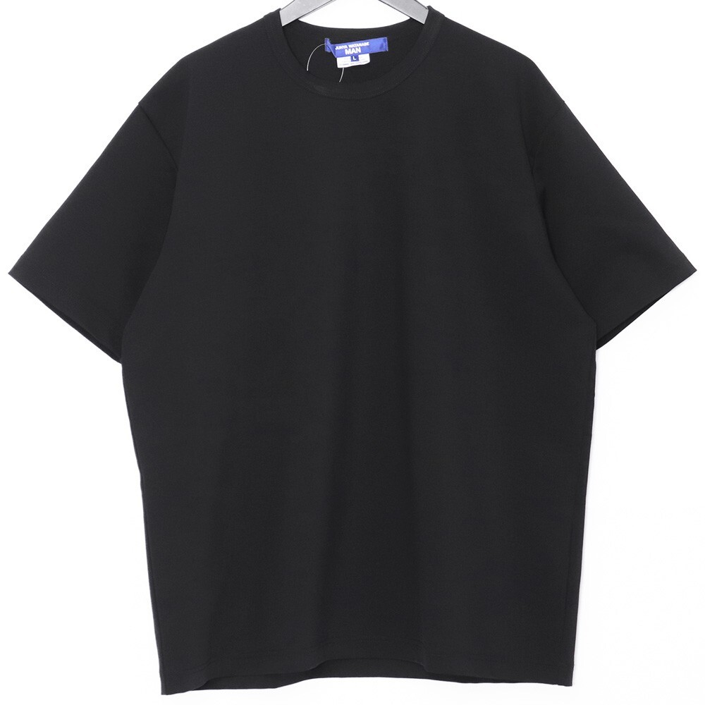 JUNYA WATANABE COMME DES GARCONS MAN T-shirt Lサイズ ブラック WO-T013 ジュンヤワタナベコムデギャルソンマン 無地Tシャツ 半袖拍卖
