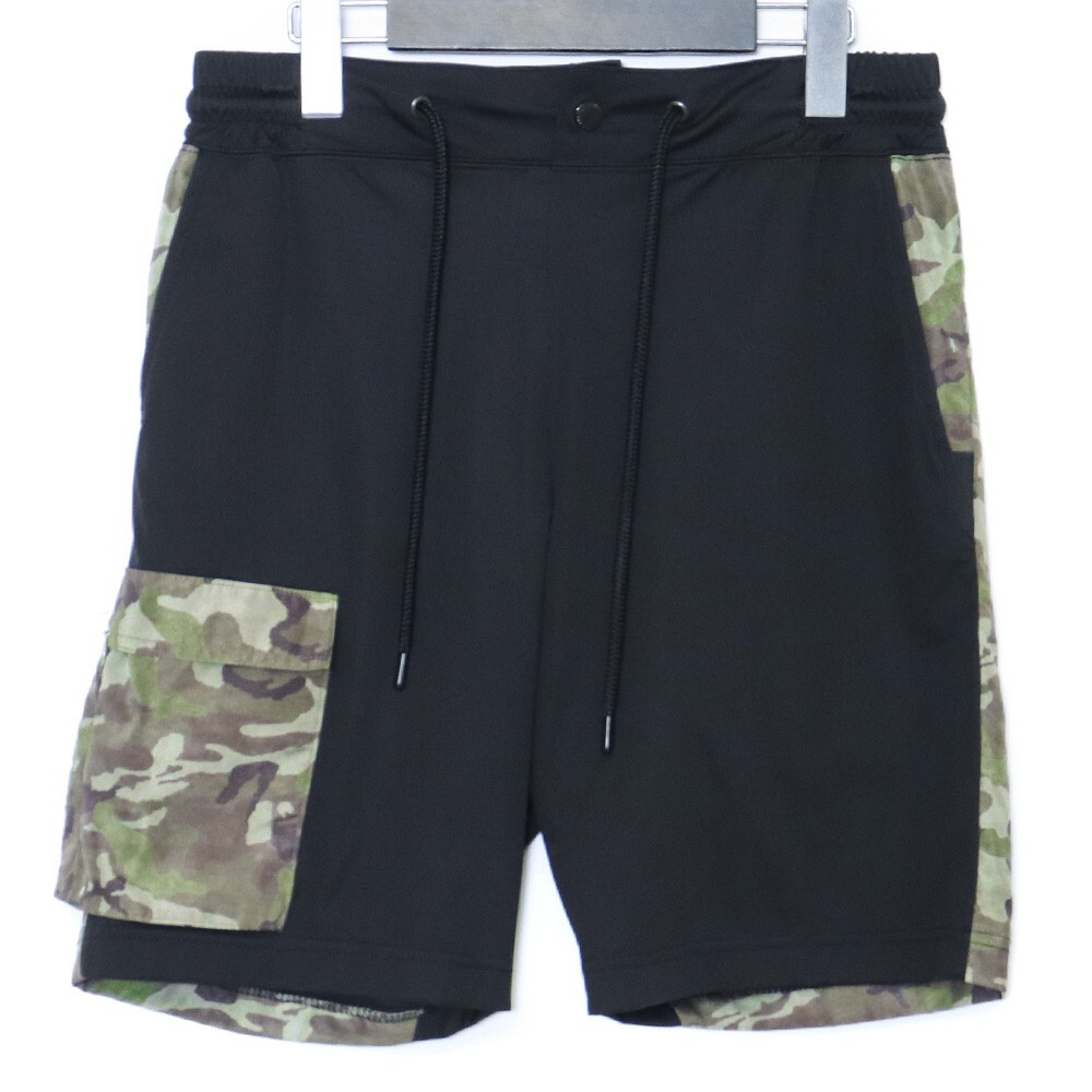 AKM LUXE163 BROWN BUNNY ショーツ Sサイズ ブラック エーケーエム ショートパンツ カモフラ 迷彩拍卖