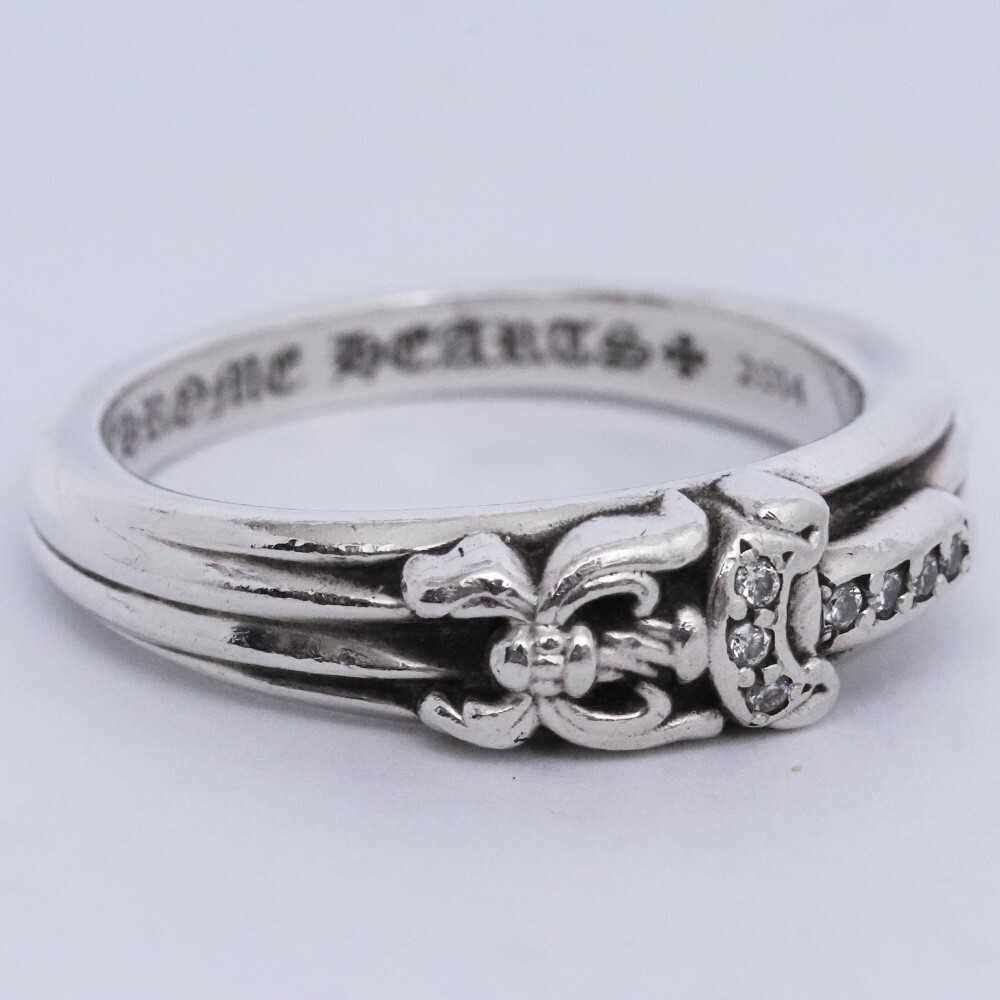 11.5号 CHROME HEARTS ベビークラシックダガーリング withパヴェダイヤモンド シルバー クロムハーツ 指輪 ベイビー BABY CLSC DGGR P/DMND拍卖