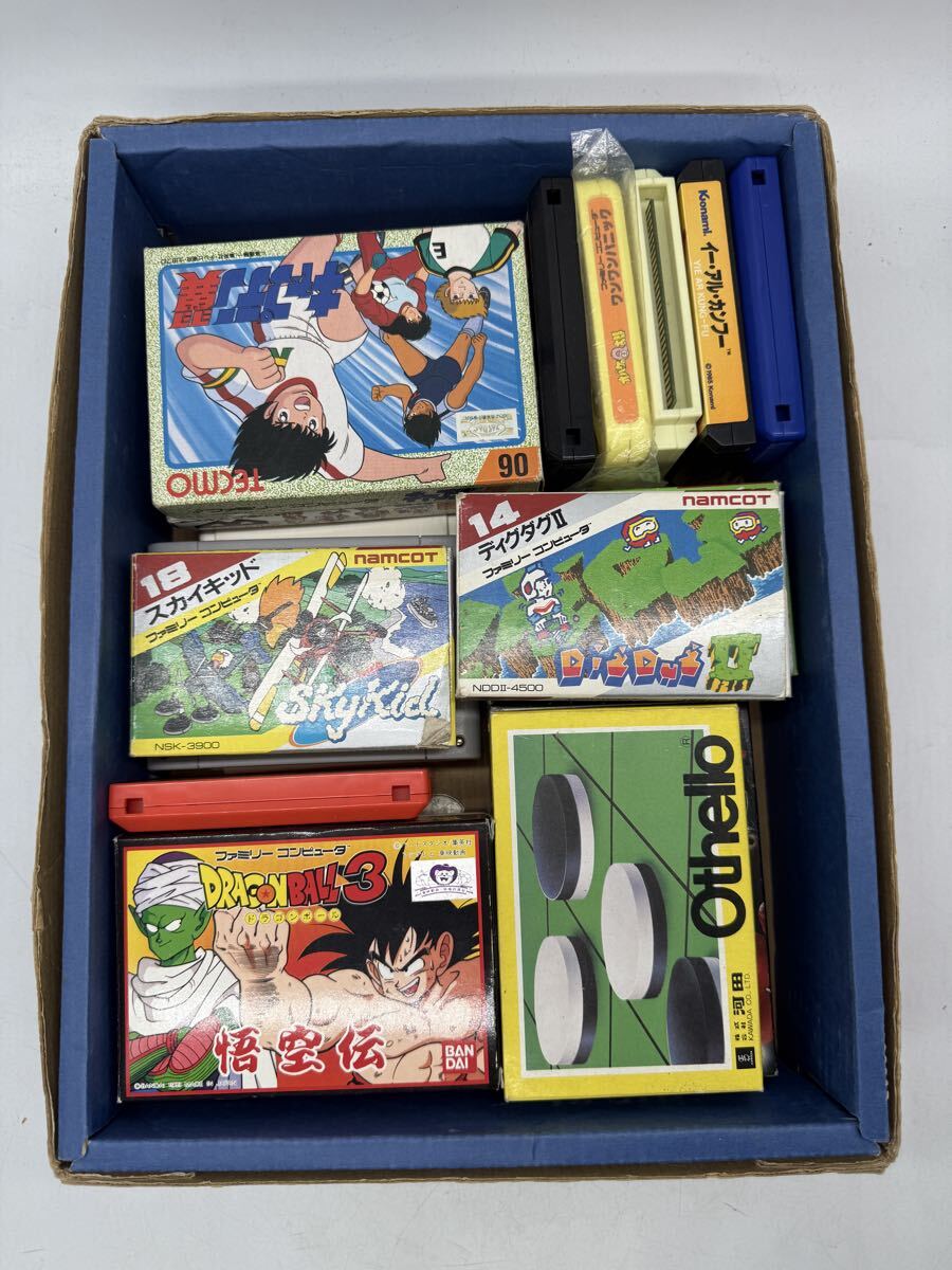 No.137 激レア!! ファミコン ソフト まとめて大量セットドラゴンボール・北斗の拳・マイクタイソン・ダグダグⅡ・スカイキッド ほか多数拍卖
