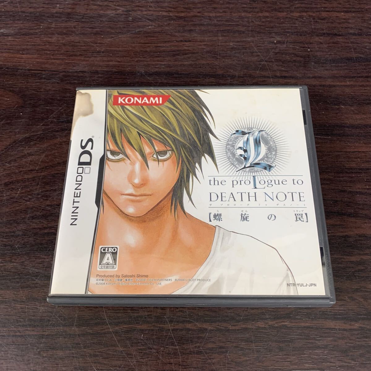 □【売り切り】KONAMI コナミ ニンテンドーDS専用ソフト DEATH NOTE ザ プロローグ トゥ デスノート 螺旋の罠 動作確認済み ゲームソフト拍卖
