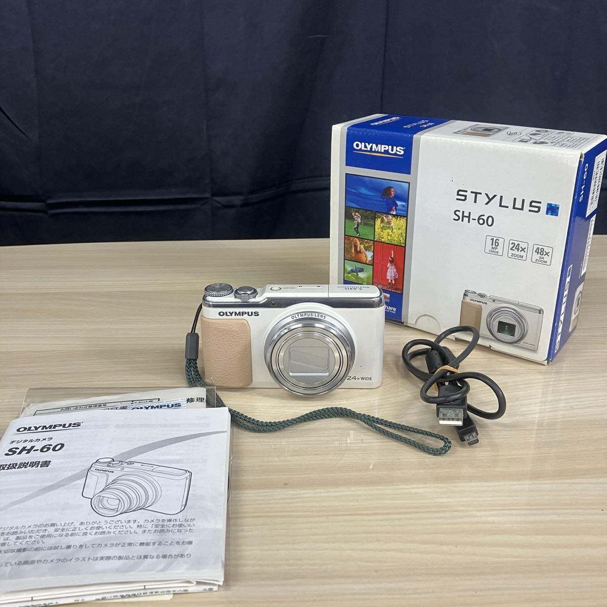 ●【売り切り】OLYMPUS オリンパス STYLUS スタイラス SH-60 コンパクトデジタルカメラ 24×WIDE 4.5-108mm 1:3.0-6.9 現状品拍卖