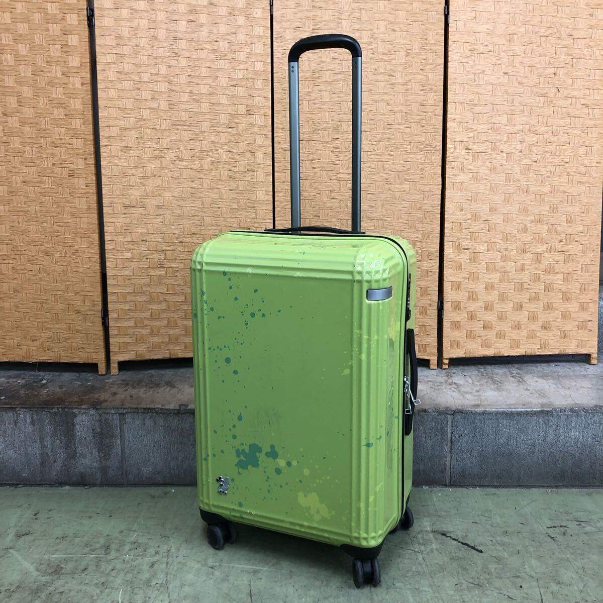 □【売り切り】ace エース スーツケース B-AE-06121 ディズニー ミッキー グリーン TASロック拍卖