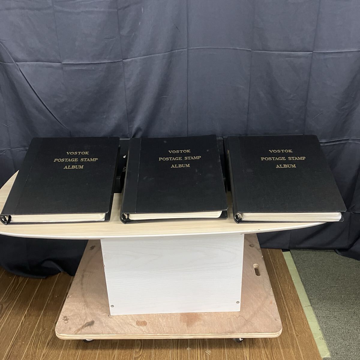 $【売り切り】VOSTOK POSTAGE STAMP ALBUM ボストーク 切手アルバム 3点まとめ 海外切手 中国 徐悲鴻 奔馬 ブルガリア ポーランド 日本拍卖