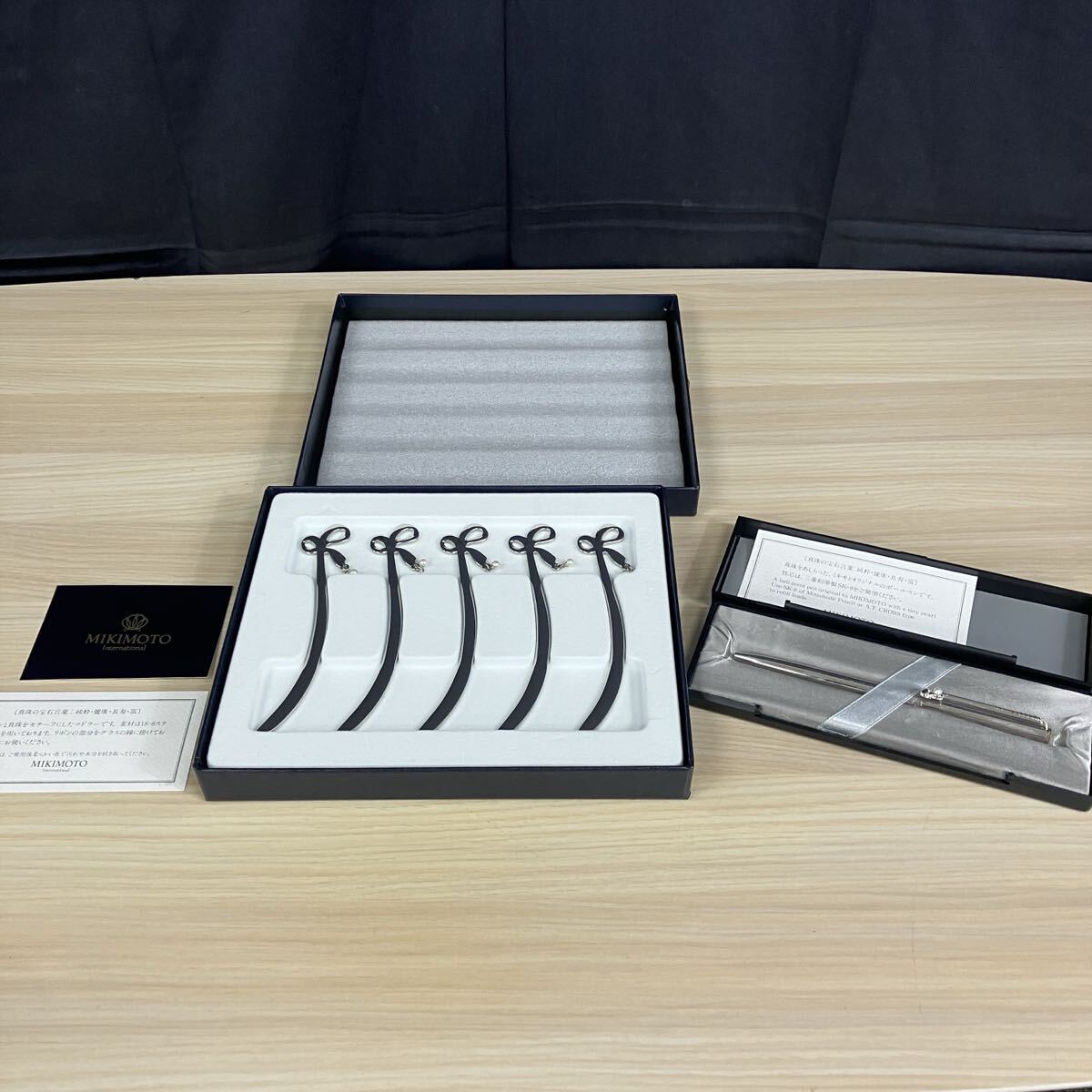 □【売り切り】ほぼ未使用! MIKIMOTO ミキモト グッズまとめ リボンモチーフ マドラー ゴルフモチーフ ボールペン 真珠 パール拍卖