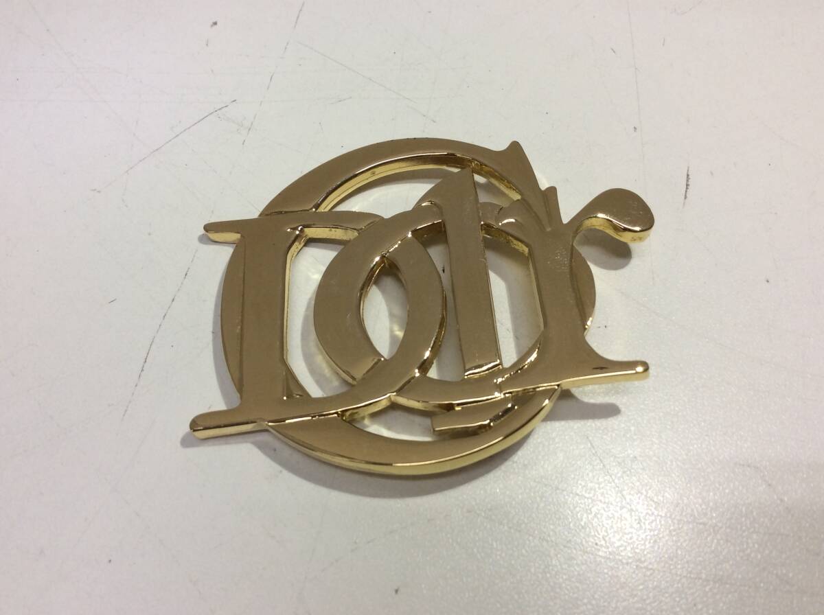 ■5477 ChristianDior クリスチャンディオール ヴィンテージ ピンブローチ ピンバッジ アクセサリー ゴールド系 中古 保管品拍卖