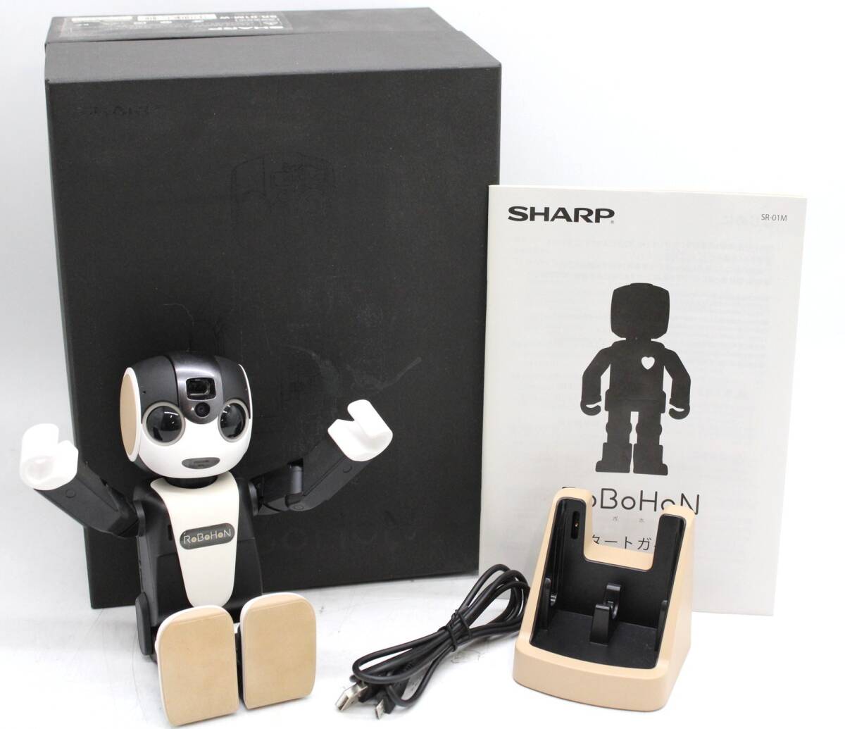 現状品 シャープ ロボホン RoBoHon SR-01M-W モバイル型ロボット SHARP ITGC5U3IO7UH-Z12-byebye拍卖