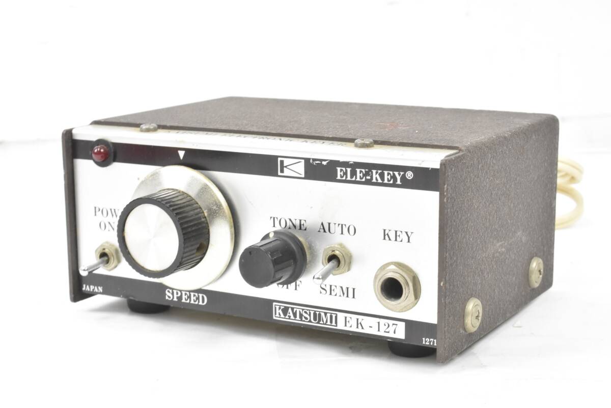 現状品 カツミ EK-127 KATSUMI エレキー 電鍵 電キー アマチュア無線 ITAW4CBZE8I3-D-A00-byebye拍卖