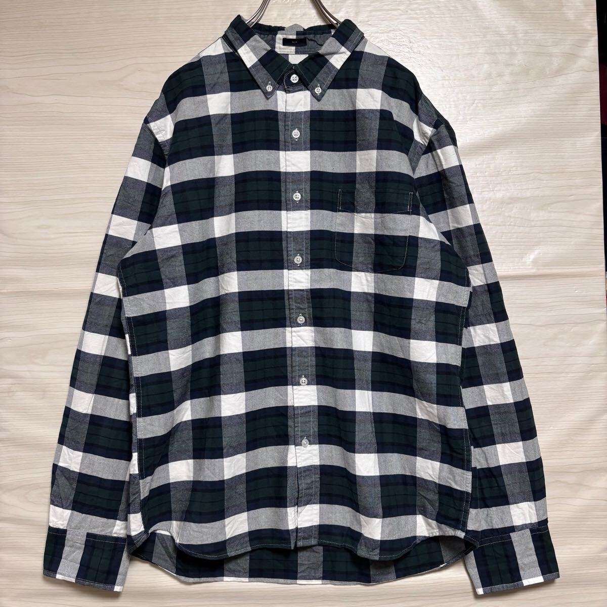 J.CREW ジェークルー 長袖シャツ オックスフォードシャツ スリムフィット サイズXL マルチカラー コットン メンズ トップス(42)拍卖