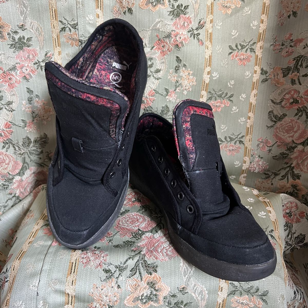 STEP LO MARBLE - McQ ALEXANDER McQUEEN PUMA 28cm プーマ アレキサンダーマックイーン コラボ スニーカー 黒 アレクサンダー拍卖