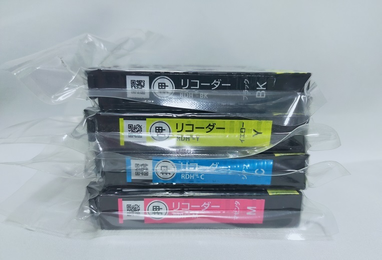 ★エプソン純正インクカートリッジ リコーダー 4色セット /RDH-M/RDH-C/RDH-Y/RDH-BK拍卖