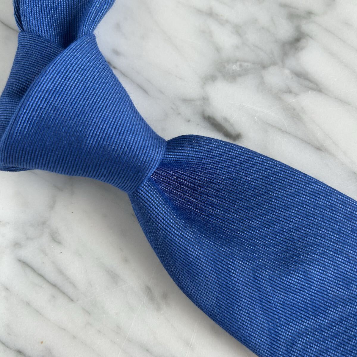 【新品】シルクウールブルーツイル無地拍卖