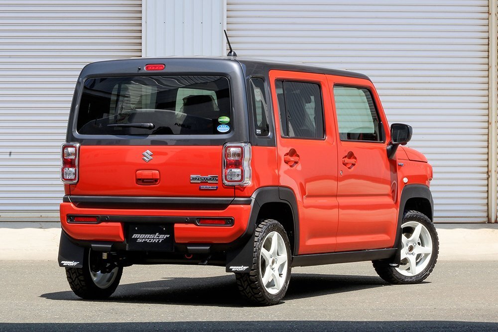 Monster Sport モンスタースポーツ マッドフラップセット ブラック1台分 ハスラー MR52S 20.01~(1型) R06A ターボ+WA05A CVT FF/4WD拍卖