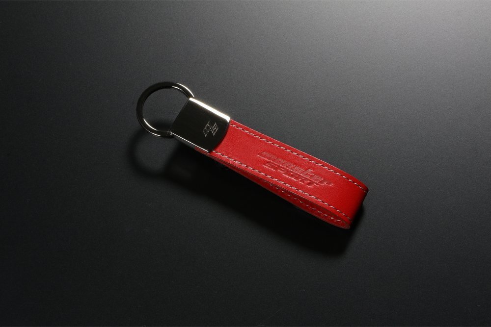 Monster Sport モンスタースポーツ MONSTER レザーキーホルダー レッド拍卖