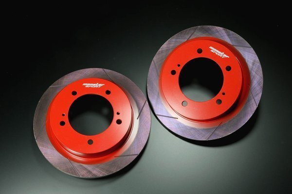 モンスタースポーツ フロントブレーキディスクローター 左右2枚セット、スリット有仕様 ジムニーシエラ JB74W 18.07~(1~3型) K15B NA 4WD拍卖